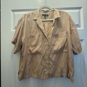 Cropped Button Down Shirt